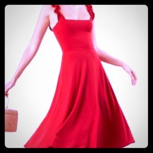 Reformation Eda ruffle strap dress